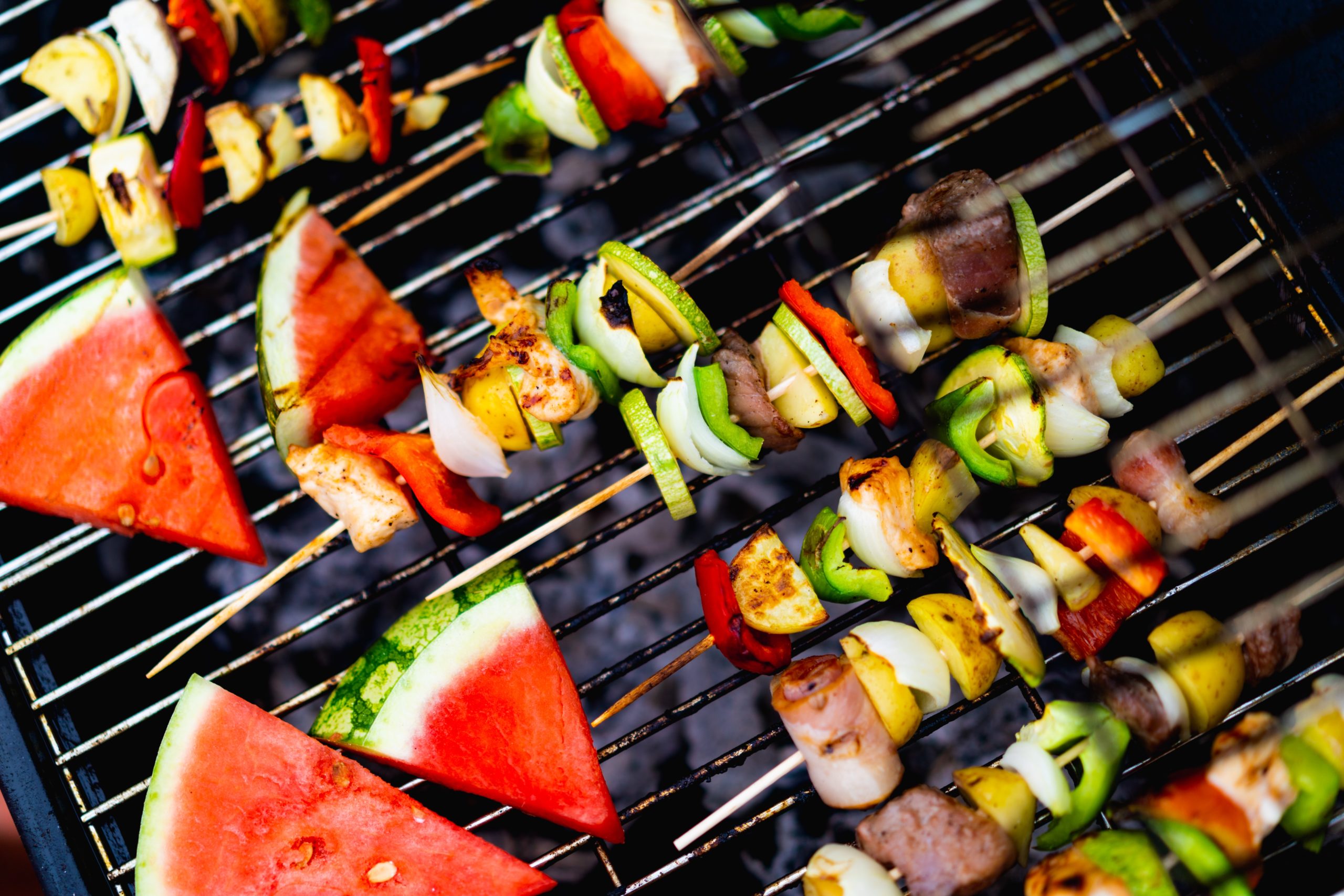 Food on a BBQ