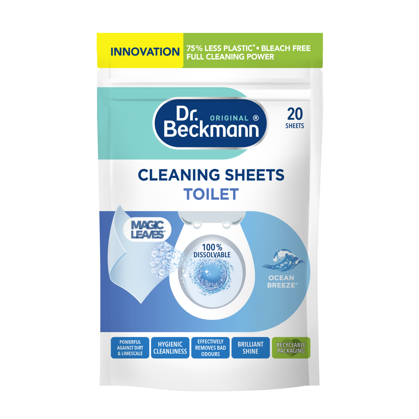 Toilet Cleaning sheets Ocean Breeze Dr. Beckmann