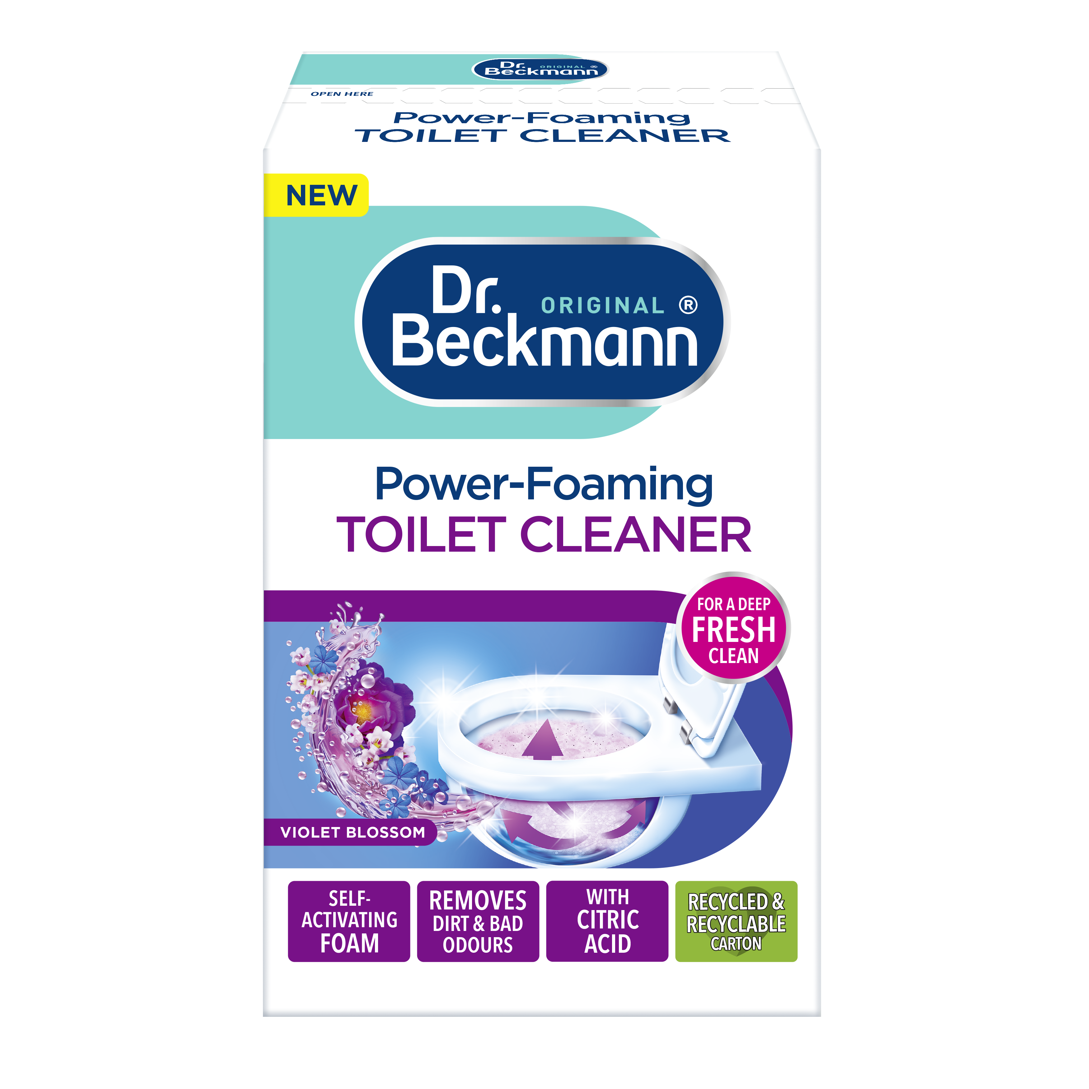 PowerFoaming Toilet Cleaner Violet Blossom Dr. Beckmann