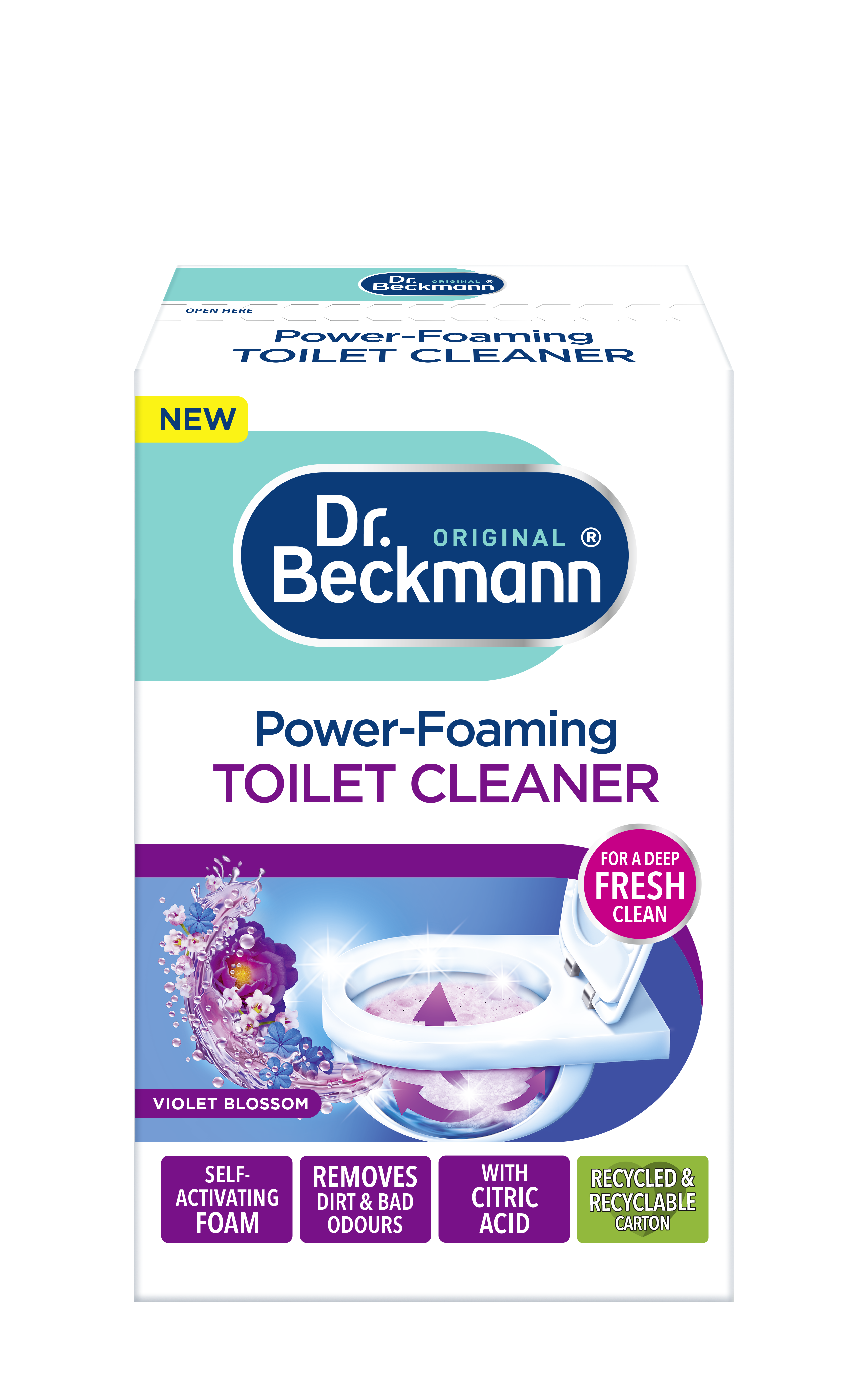 PowerFoaming Toilet Cleaner Violet Blossom Dr. Beckmann