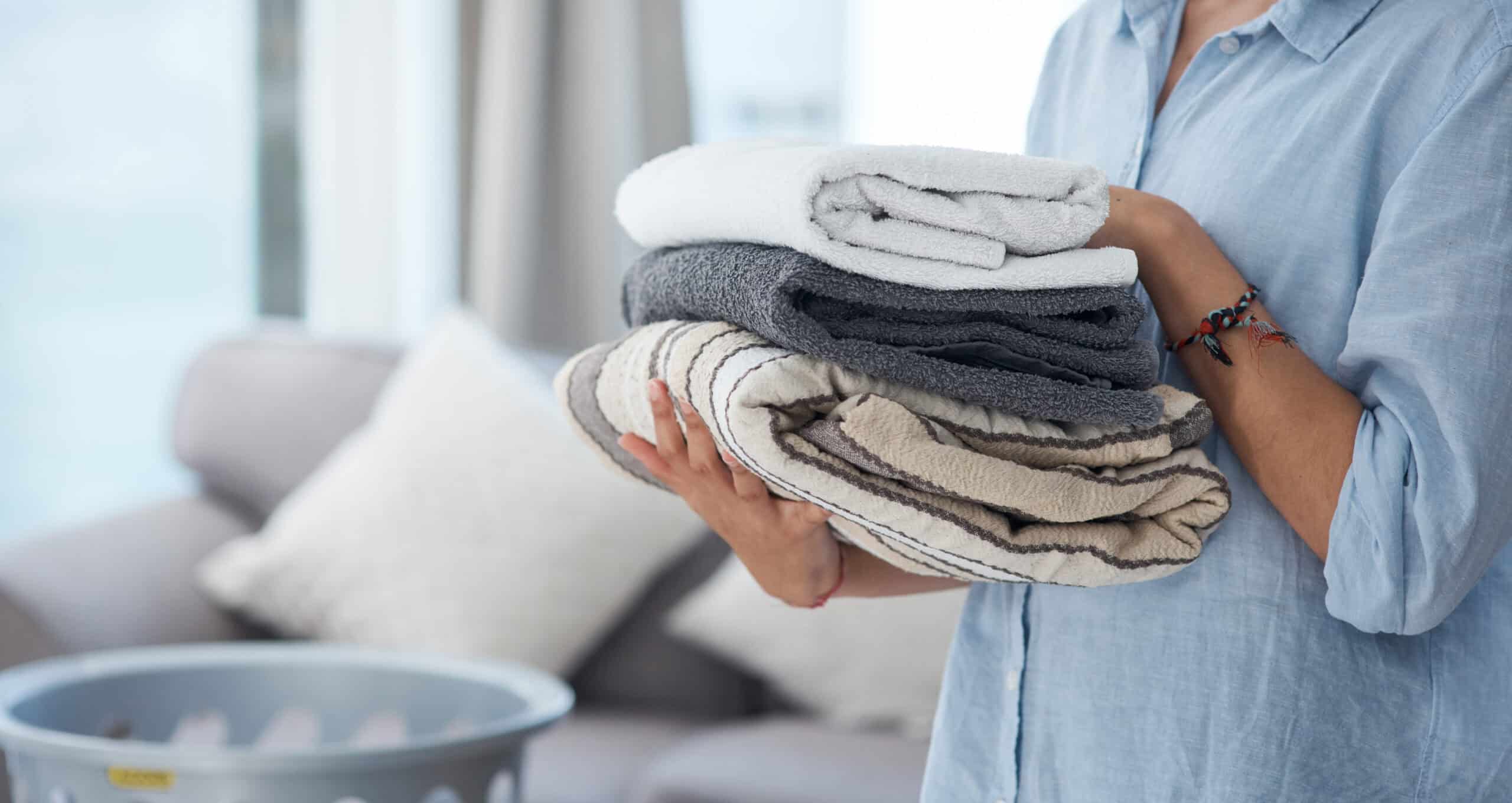woman-holding-towels